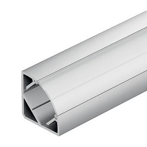 Corner aluminium profile for flexible LED strip