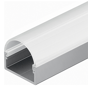 Dome aluminium profile for flexible LED strip