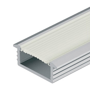Recessed aluminium profile for flexible LED strip