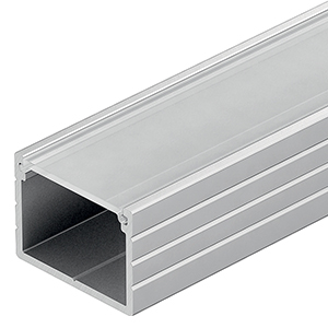 Square aluminium profile for flexible LED strip